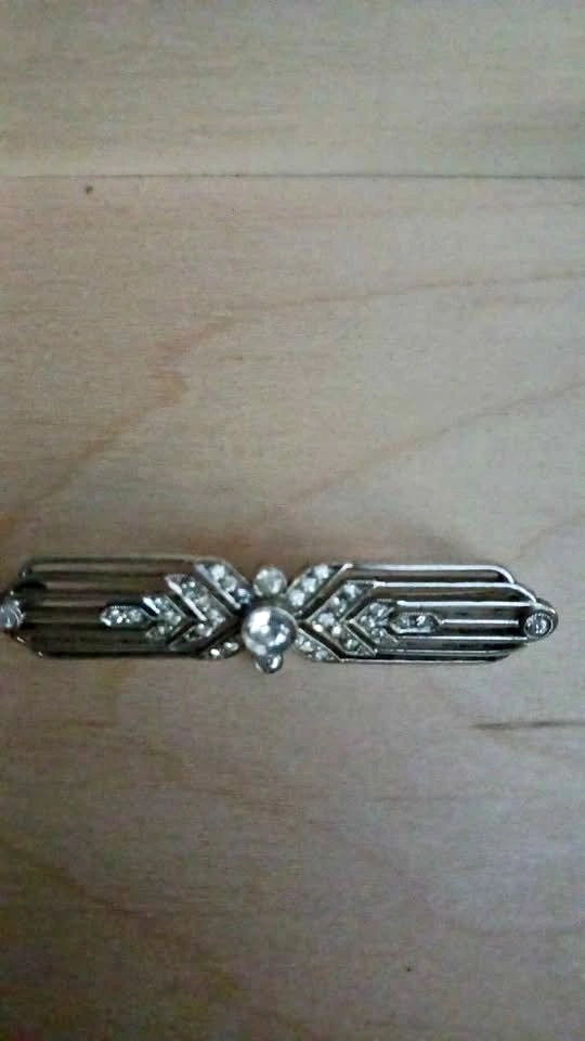 BIRKS Sterling Silver Art Deco Style Brooch