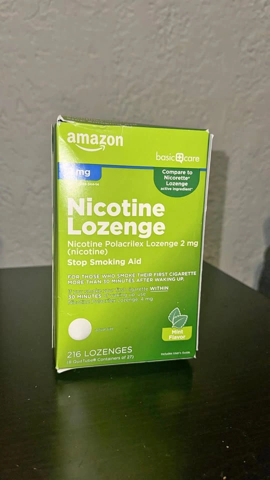 Amazon Basic Care Nicotine Lozenge 2mg Mint Flavor 216 Count