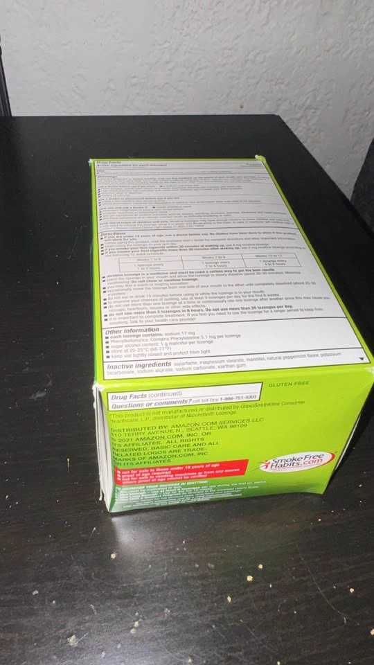 Amazon Basic Care Nicotine Lozenge 2mg Mint Flavor 216 Count - photo 3