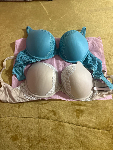 Victoria's Secret Perfect Shape T-Shirt Bra Lace Underwire 34DD