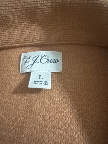 J.Crew Men's Brown Solid Knit Polo Shirt Size L - photo 2