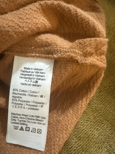 J.Crew Men's Brown Solid Knit Polo Shirt Size L - photo 4