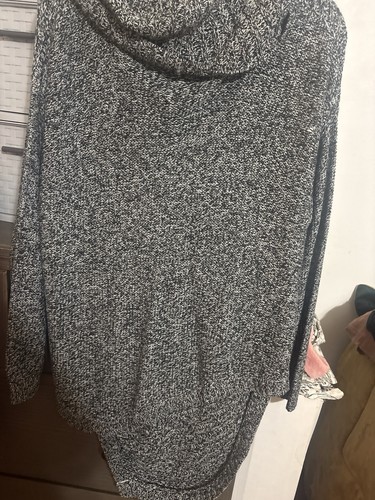 New York & Company Women's M Black/White Marled Knit Sweater - photo 2