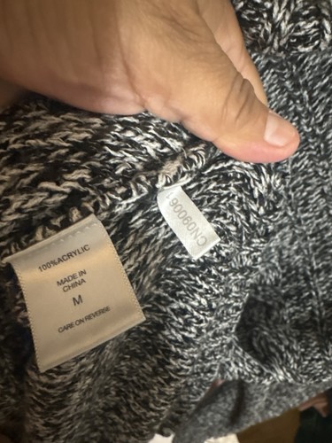 New York & Company Women's M Black/White Marled Knit Sweater - photo 4