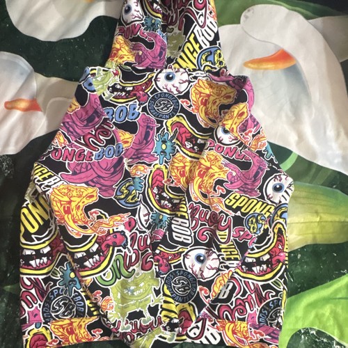 H&M SpongeBob SquarePants Boys Multicolor Fleece Hoodie 13-14Y - photo 3