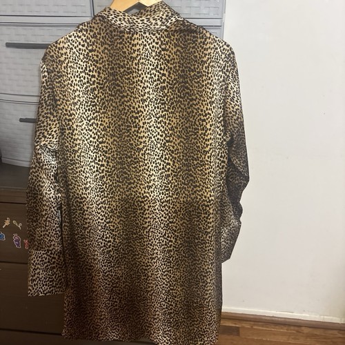H&M Leopard Print Kimono Cardigan Open Front 3/4 Sleeve S - photo 3