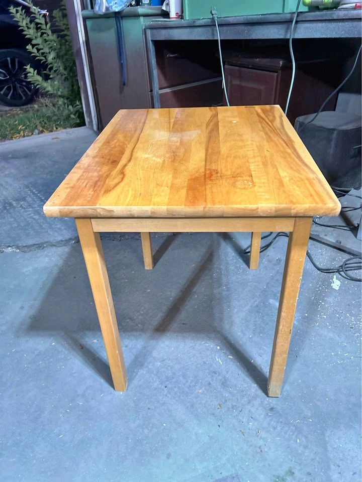 Small coffee table wooden end table