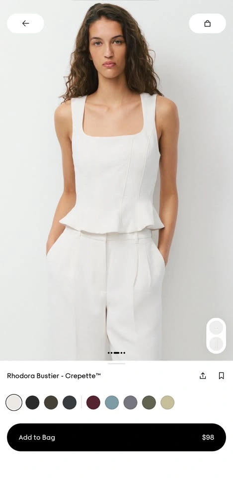 Aritzia Rhodora Bustier - photo 3