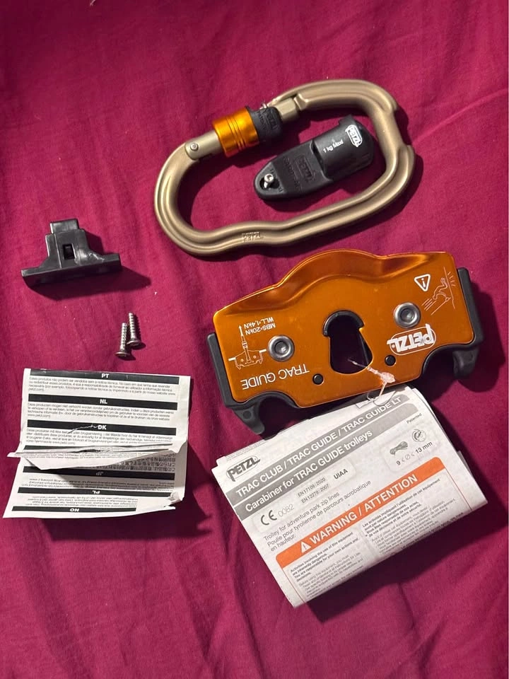 Petzl trac guide Zipline pulley