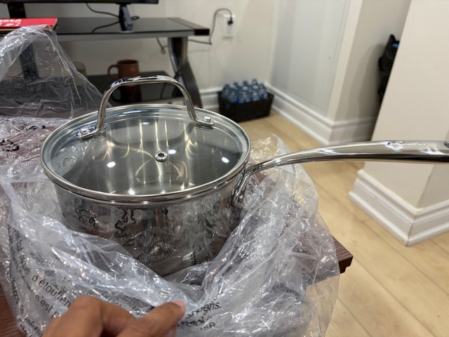 BN Lagostina Forte 3-Ply Clad Stainless Steel Pots 5 pieces