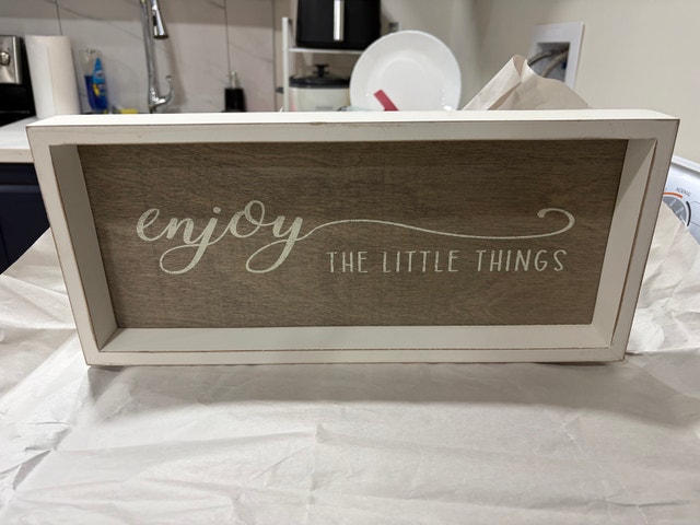 Quill to Paper by Sixtrees Enjoy the little things wall decor
