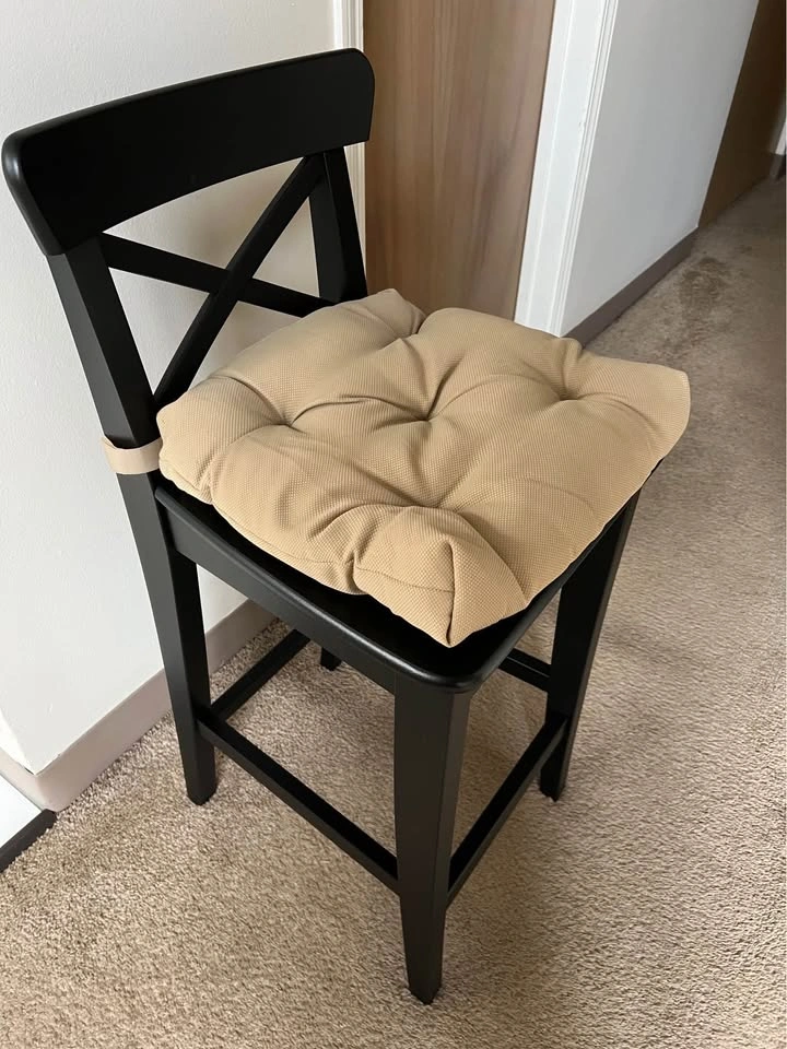 IKEA ROSENTORP Counter Height Bar Stool w/ MALINDA Cushion - photo 3