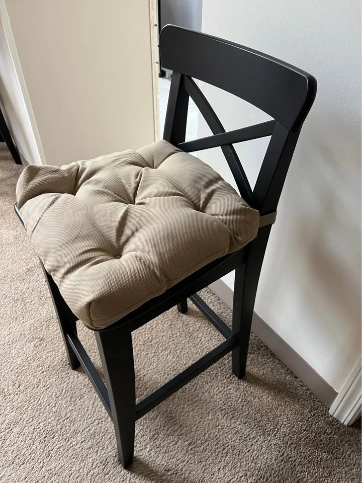 IKEA ROSENTORP Counter Height Bar Stool w/ MALINDA Cushion - photo 4
