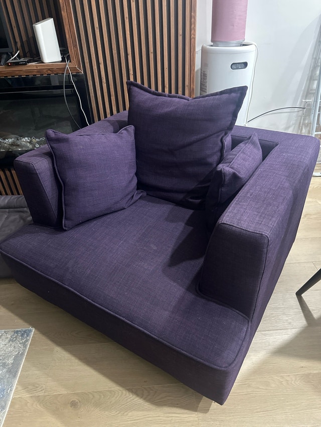 Deep Purple Accent Chair