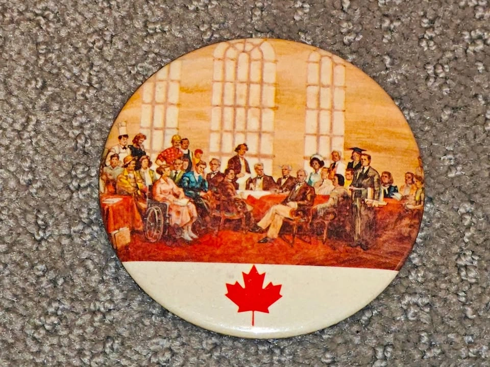 Canada The Fathers of Confederation - Button Pinback Pin