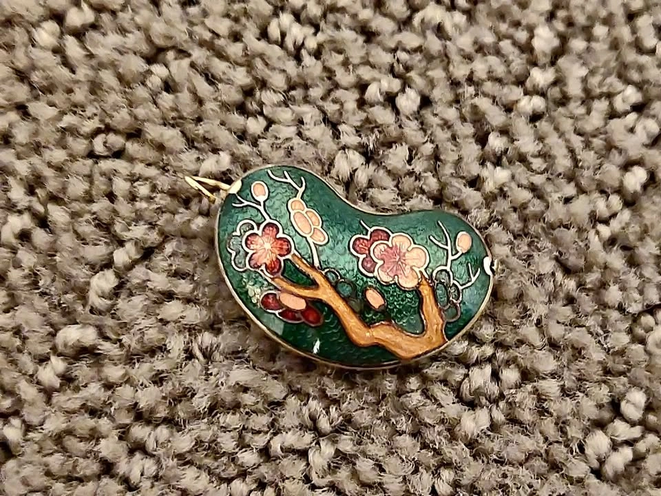 Vintage Cloisonne Bubble Pendant - Necklace Jewelry Charm