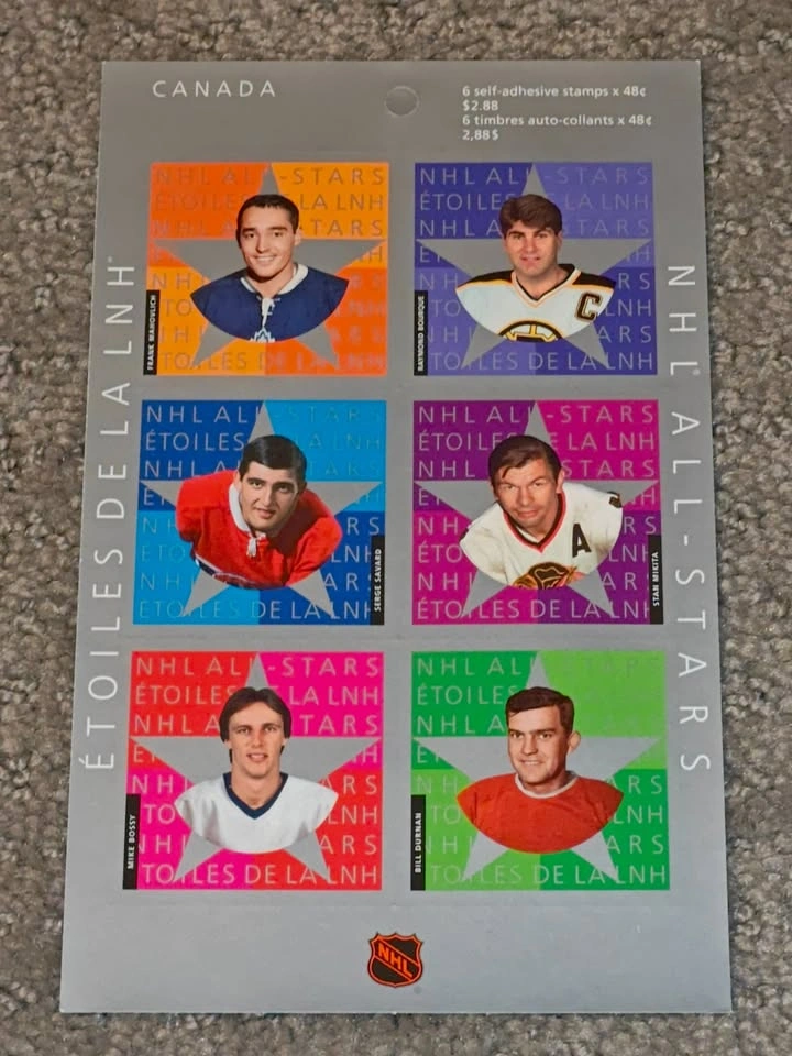 Rare 2003 NHL All-Stars Hockey Stamp - 6 Stamps BK265 - photo 4