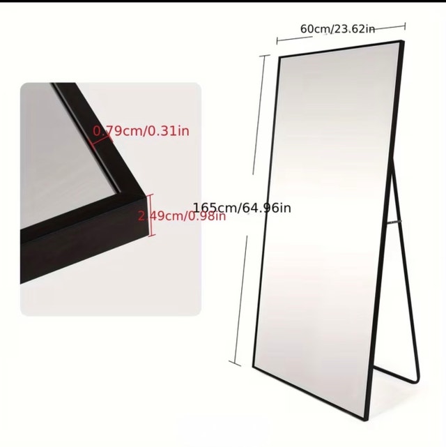 Full Length Mirror 65" × 24" - 2 available - photo 3