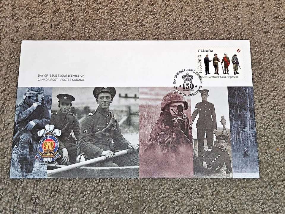 First Day Covers FDC - Princess of Wales' Own Regiment 150th