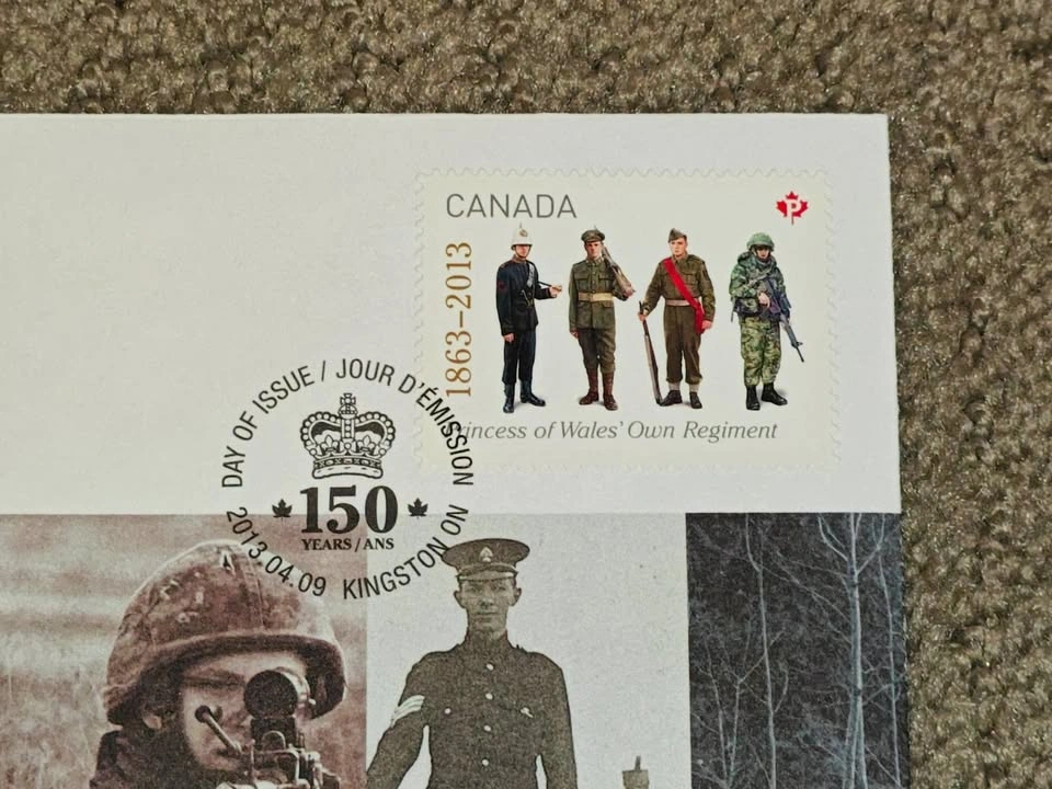 First Day Covers FDC - Princess of Wales' Own Regiment 150th - photo 2