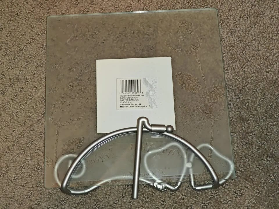 Carlton Cards I Love You Glass Photo Frame 7x7 - photo 3