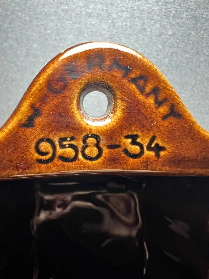 Vintage West German Ceramic Loaf Pan / Cake Mold (#958-34) - photo 4