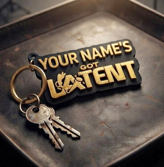 India's Got Latent Keychain | 3D Print | Pickup in Mississauga/T