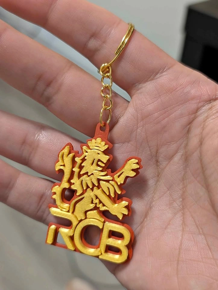IPL - Royal Challengers Bengaluru | 3D printed Fan-Art keychain