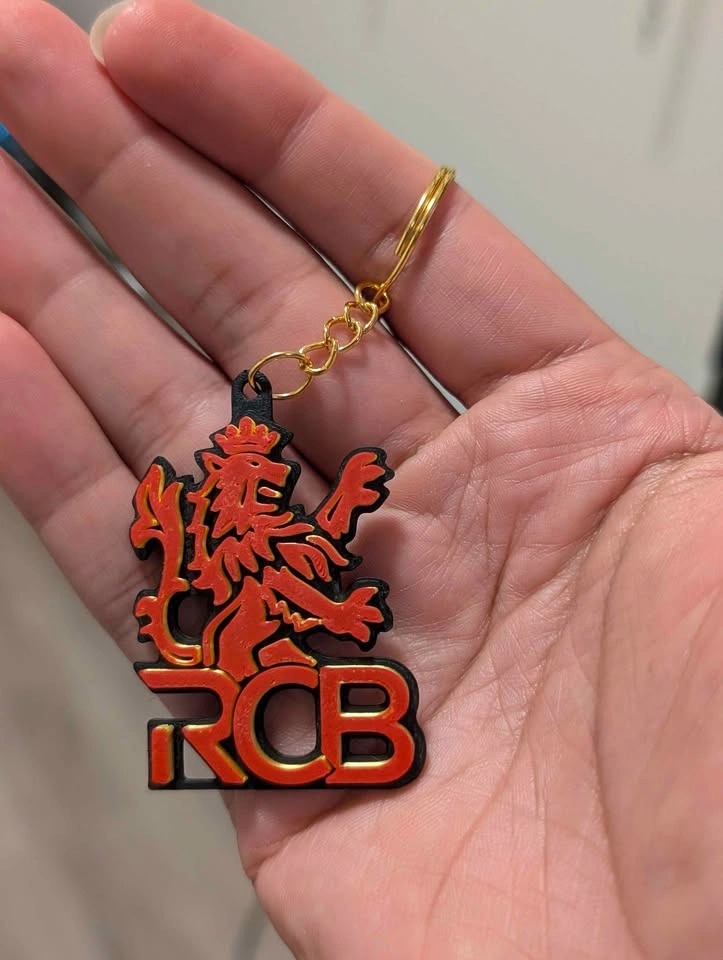 IPL - Royal Challengers Bengaluru | 3D printed Fan-Art keychain - photo 2