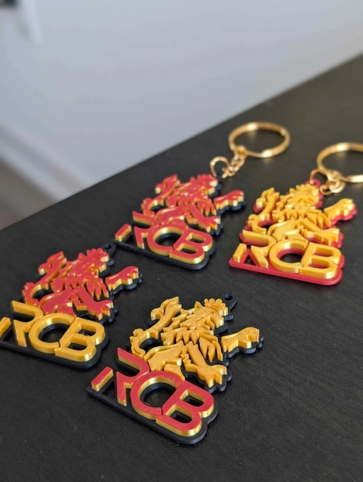 IPL - Royal Challengers Bengaluru | 3D printed Fan-Art keychain - photo 3