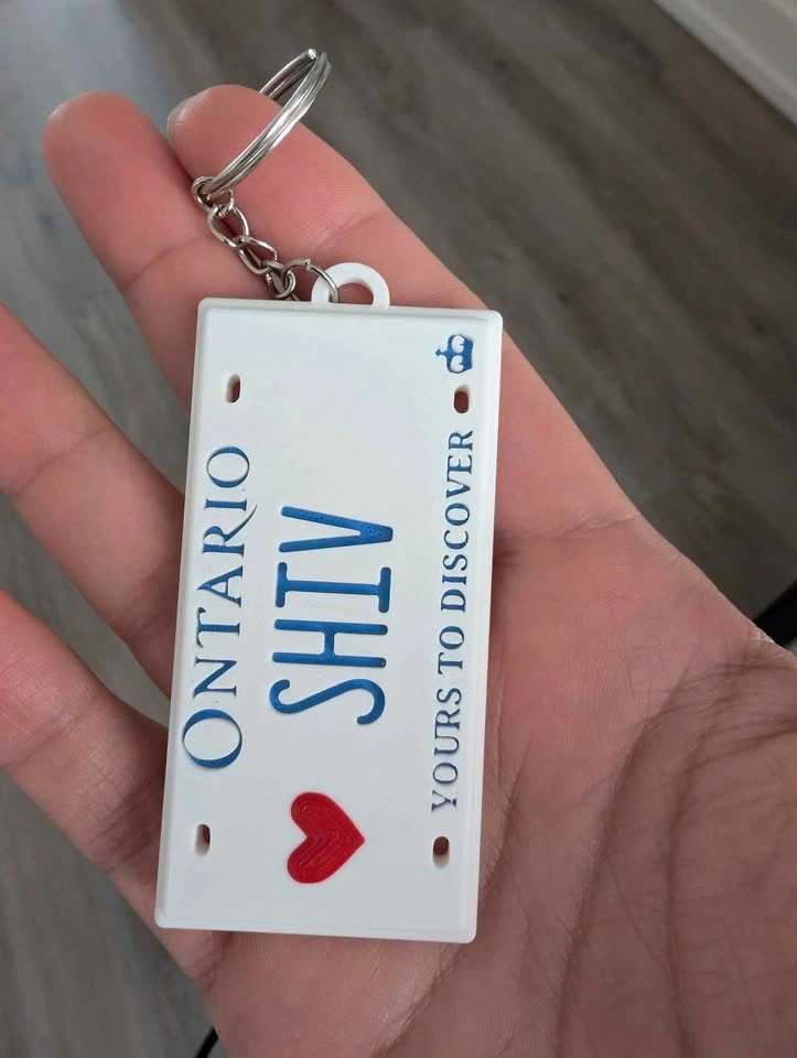 Ontario License Plate Replica - Custom Keychain - photo 2