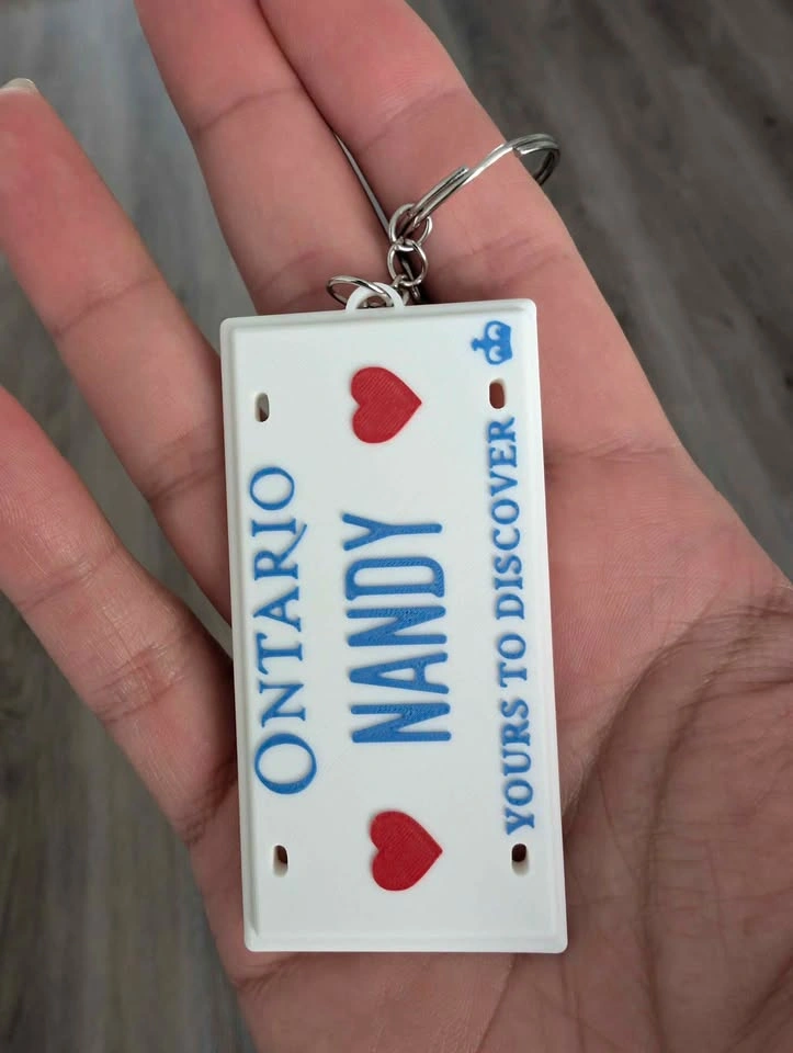 Ontario License Plate Replica - Custom Keychain - photo 3
