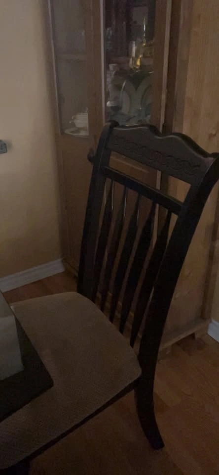 Glass Top Dining Table with Chairs - photo 2