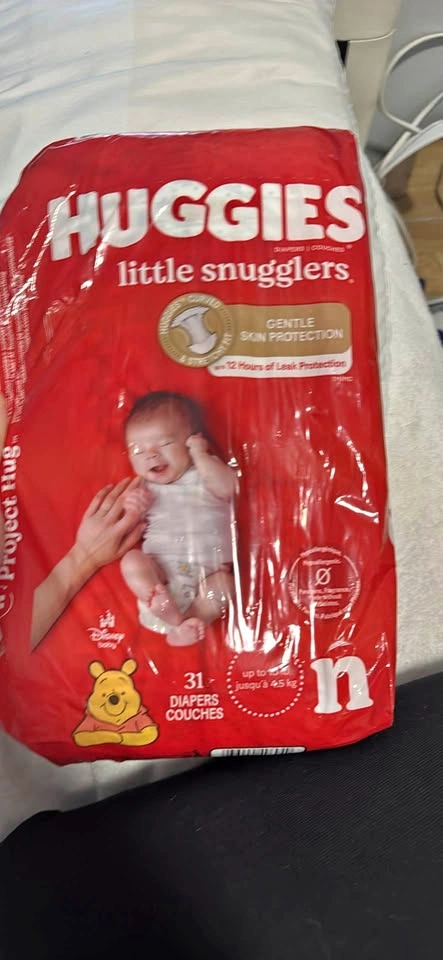 Huggies new born diapers