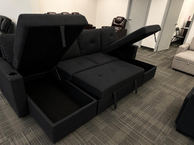 Convertible Sleeper Sofa Bed Pull Out Sofa Bed Storage Large