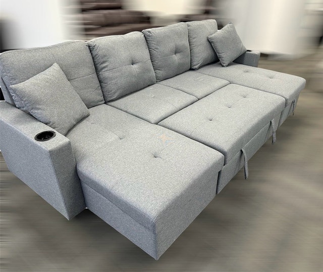 Pull-Out Sofa Bed Convertible Luxury Large Sofa Bed Sleeper - photo 5
