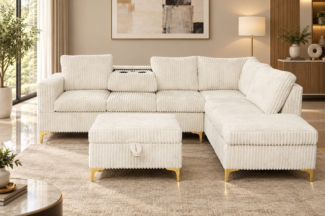 Sectional Sofa Large Reversible Chaise