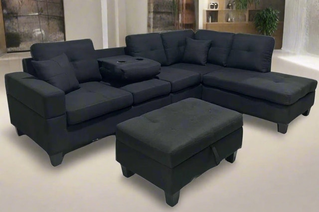 Modern L-Shape Sofa Set – Stylish & Comfortable Sectional Bed - photo 3