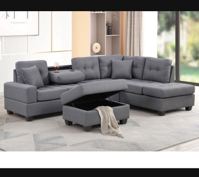 Modern L-Shape Sofa Set – Stylish & Comfortable Sectional Bed - photo 4