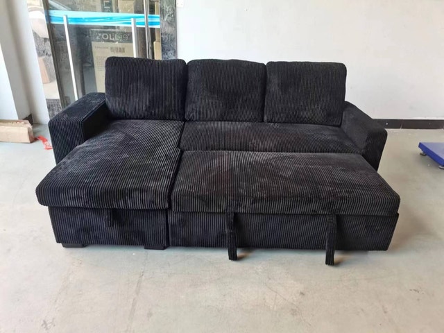 Stylish L-Shaped Sectional Sofa – Limited Offer Storage Ottoman - photo 5