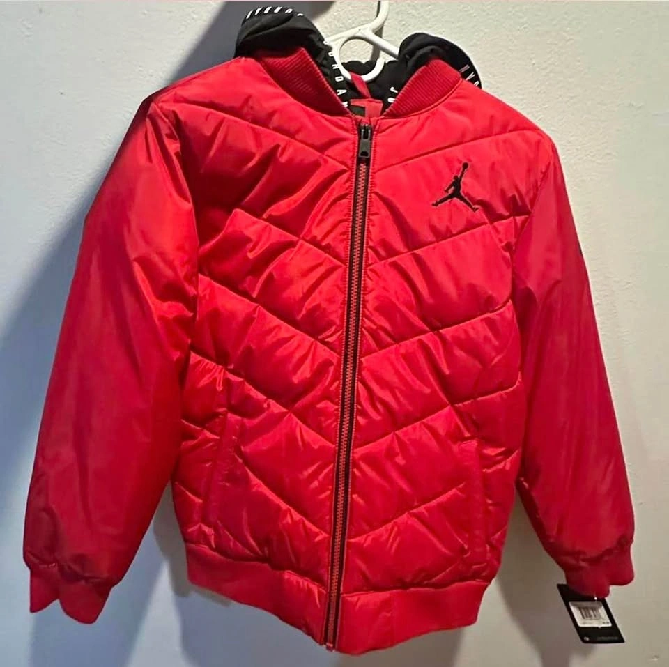 Red Jordan puffer jacket brand new with tags