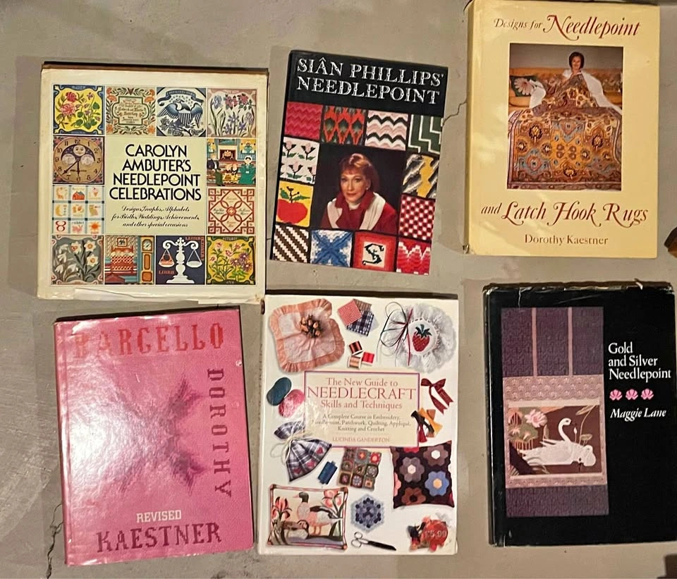 $5 ea or all $60 - needlepoint craft books