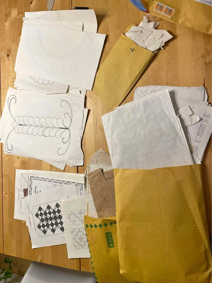 Lot of quilting stencils, templates, patterns