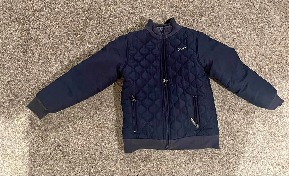 Quilted brand name coat, kids size 6T
