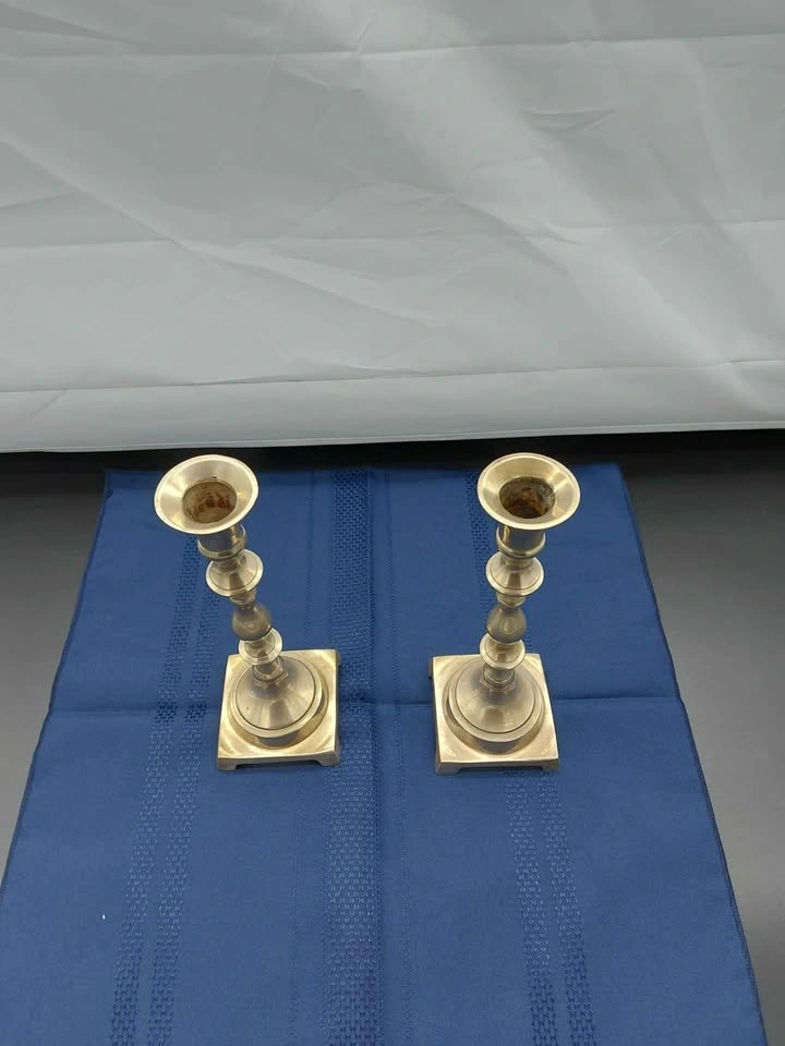 Brass Candlestick Holders Set Of 2 - photo 2