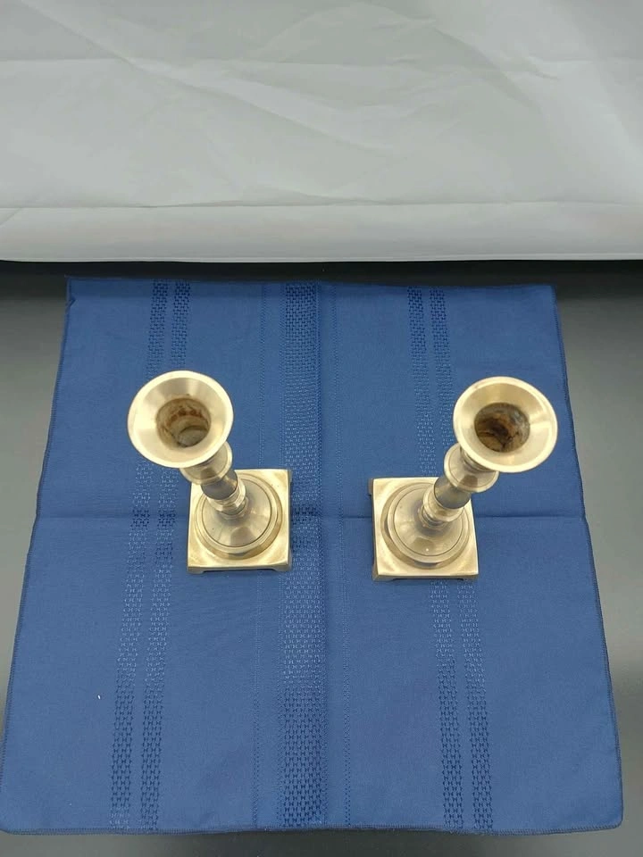 Brass Candlestick Holders Set Of 2 - photo 3