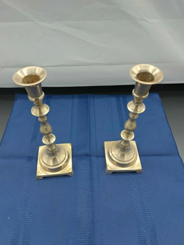 Brass Candlestick Holders Set Of 2 - photo 4