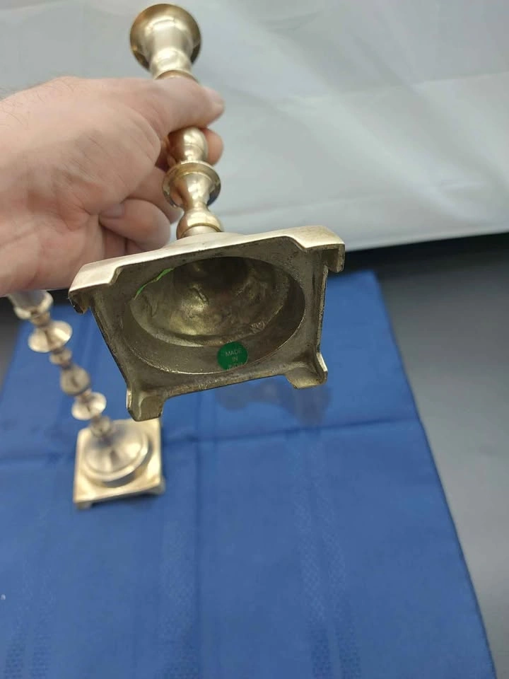 Brass Candlestick Holders Set Of 2 - photo 5