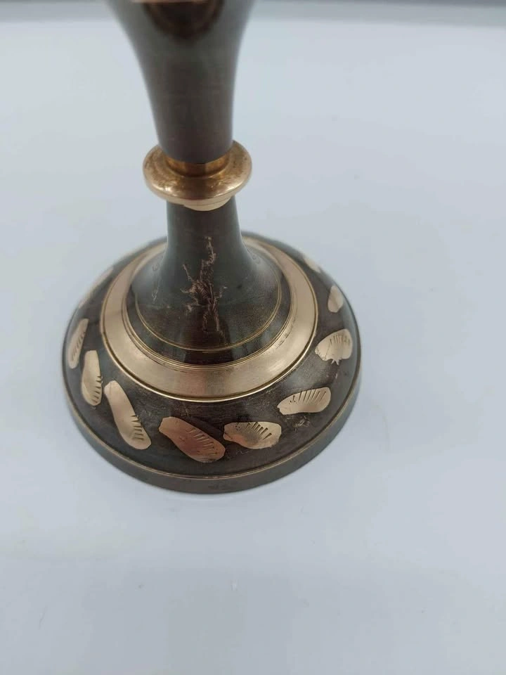 Vintage Solid Brass Roughly 12 Inch Vase - photo 5