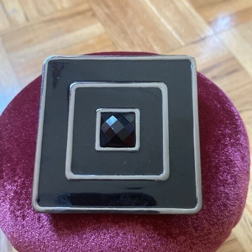 Large chunky modern square statement brooch pin - photo 2